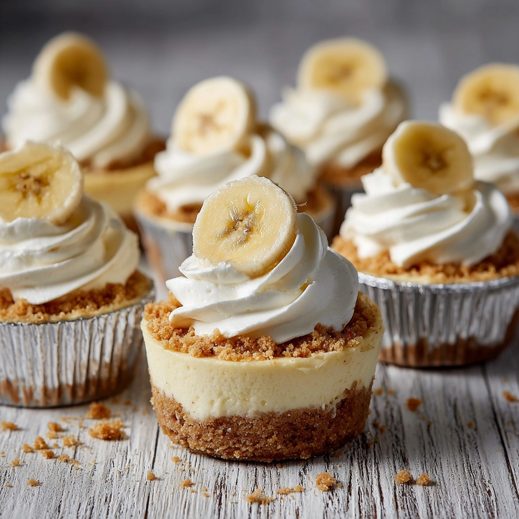 Mini Banana Pudding Cheesecakes Recipe - Recipe Image