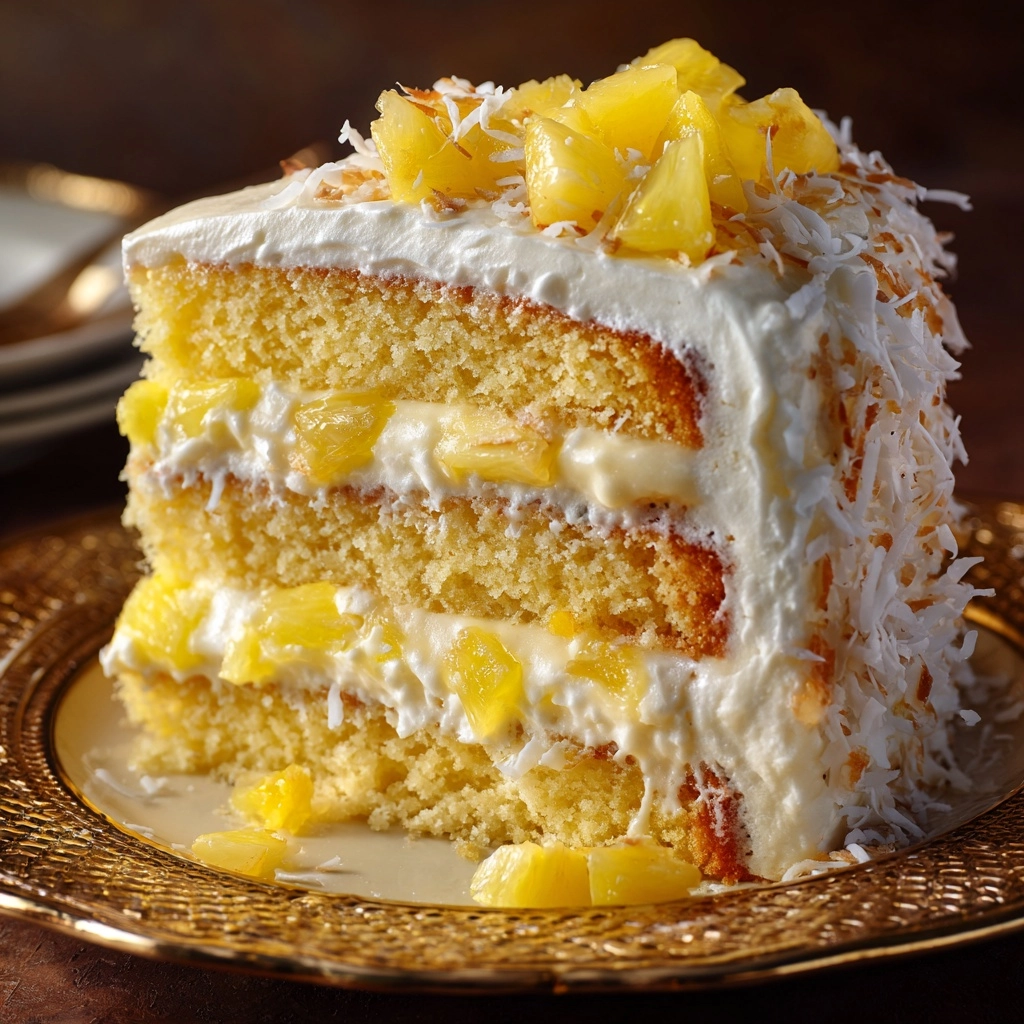 Pineapple and Coconut Dream Cake Recipe - Recipe Image