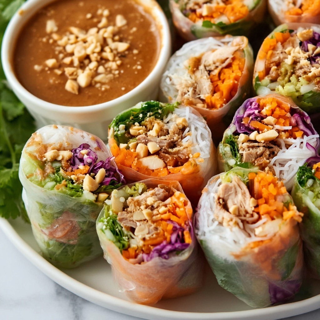 Lemongrass Chicken Rice Paper Rolls Recipe - Recipe Image