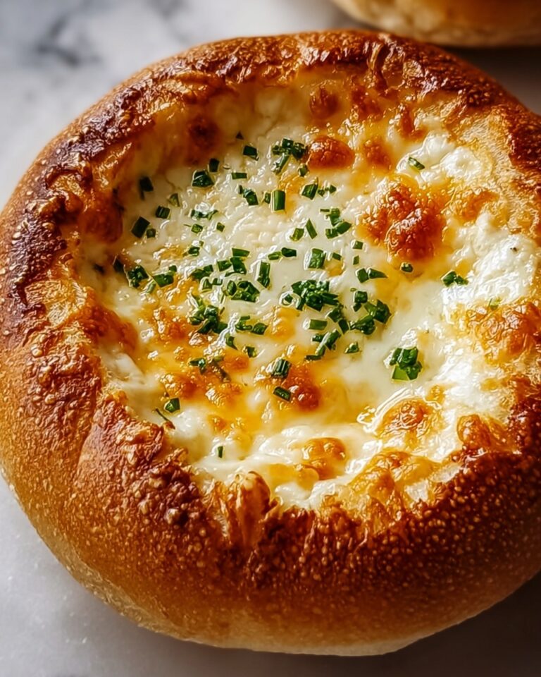 Loaded Triple-Cheese Garlic Bread Bowls Recipe