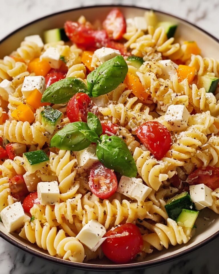 Vegetable Pasta Salad with Cherry Tomatoes and Fresh Herbs Recipe