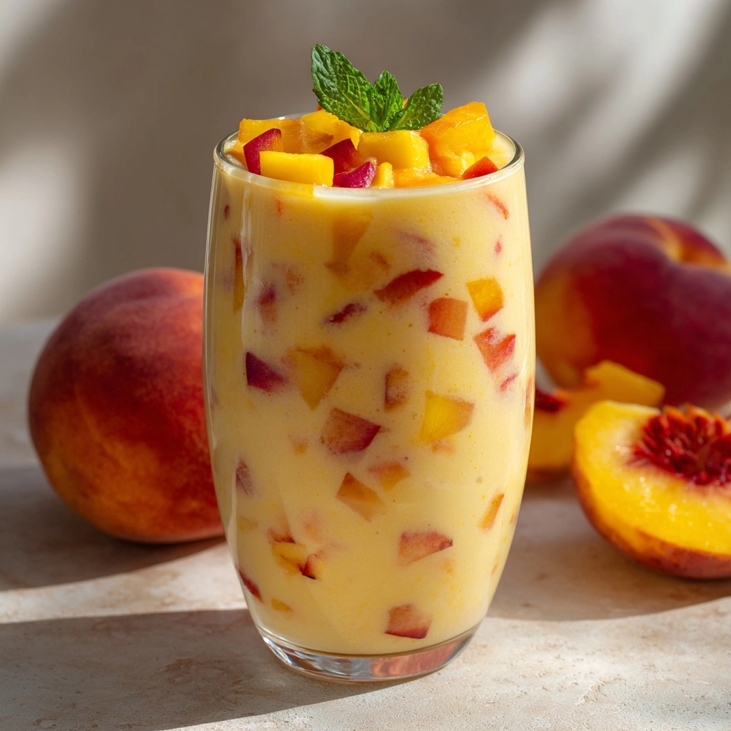 Iced Peach Colada Recipe - Recipe Image