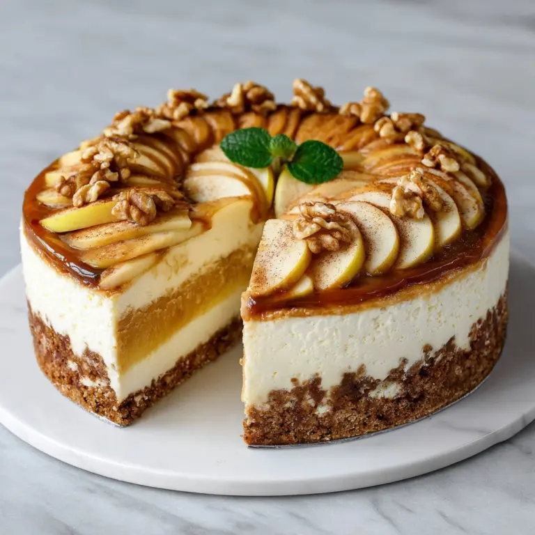 Apple Pie Stuffed Cheesecake Recipe