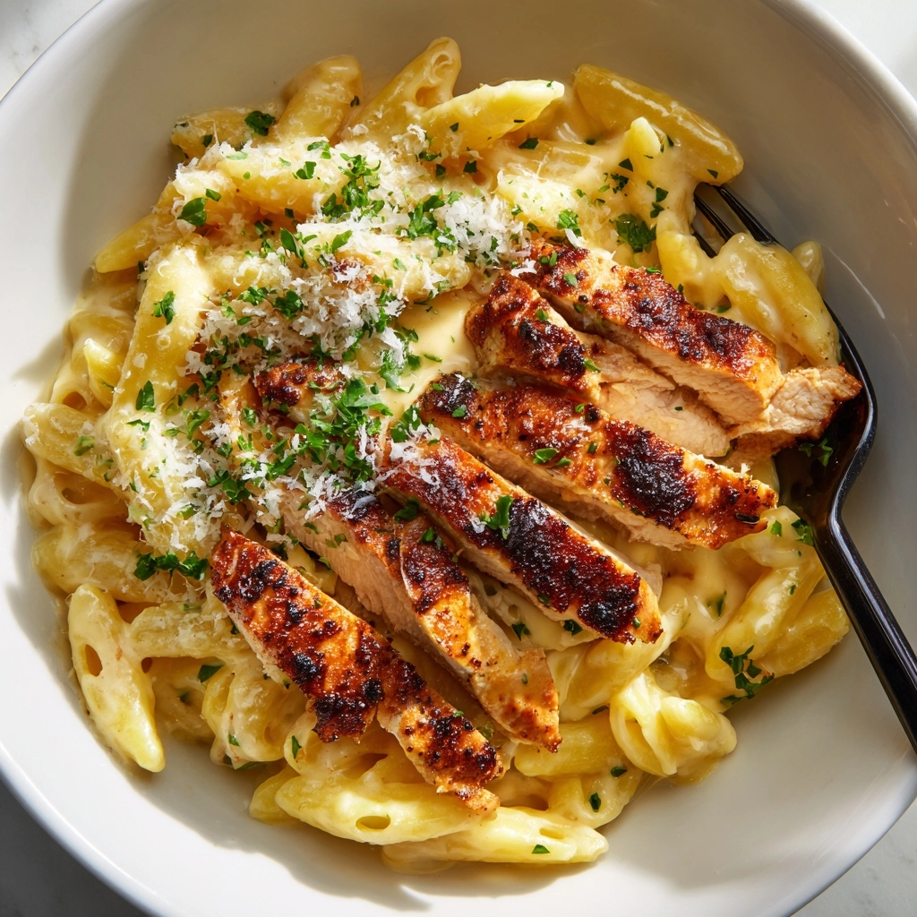 Garlic Parmesan Chicken and Pasta Recipe - Recipe Image