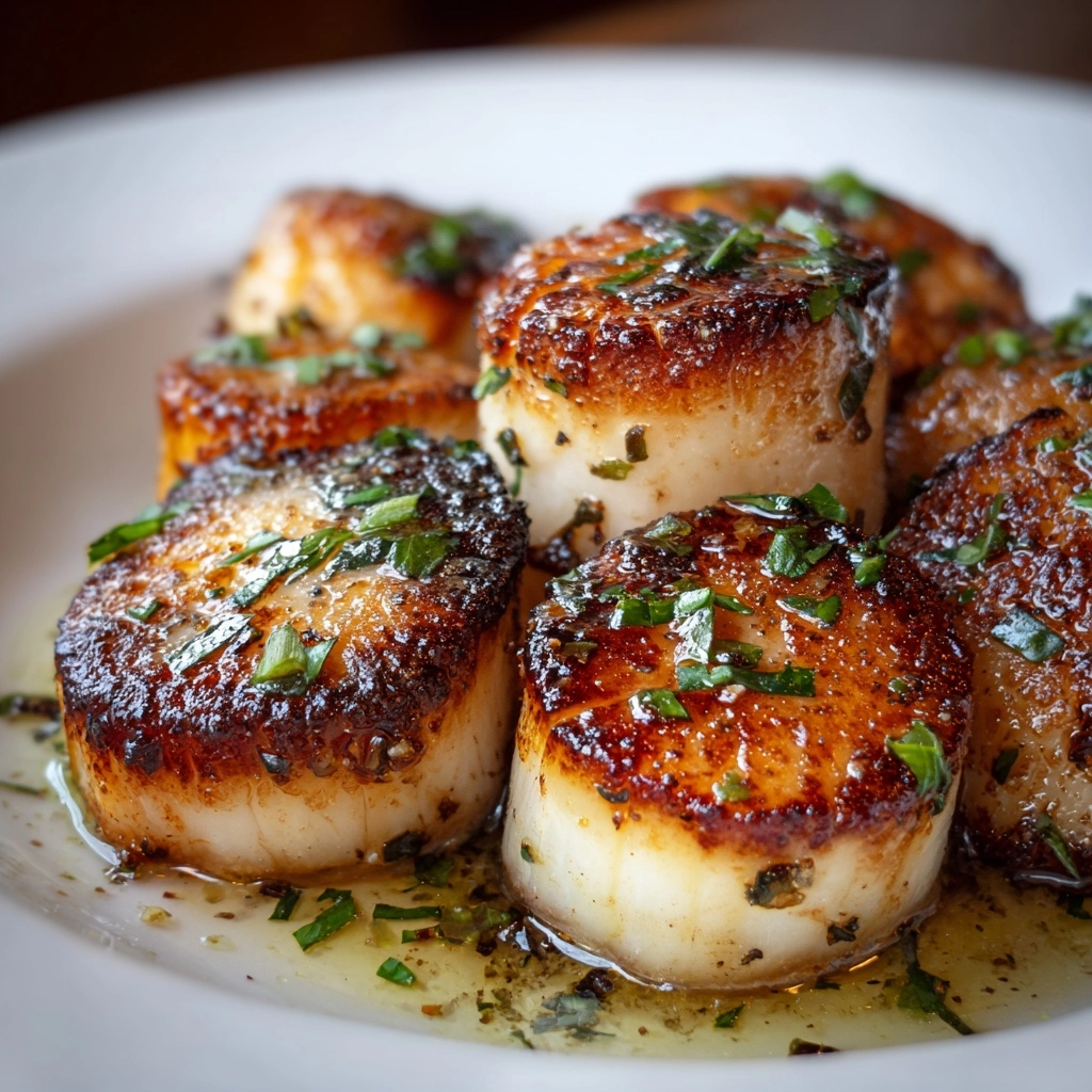 Seared Scallops with Spicy Cajun Cream Sauce Recipe - Recipe Image