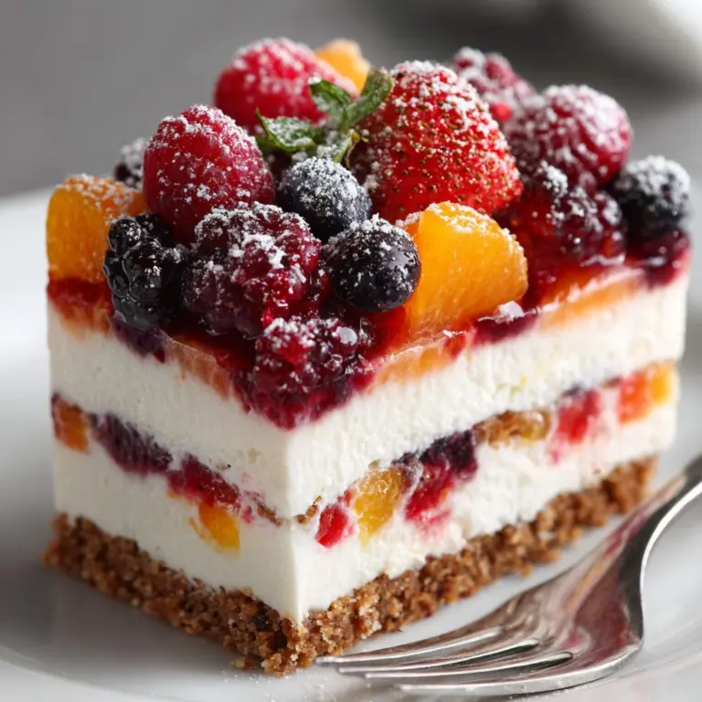 Mixed Fruit Cheesecake Recipe