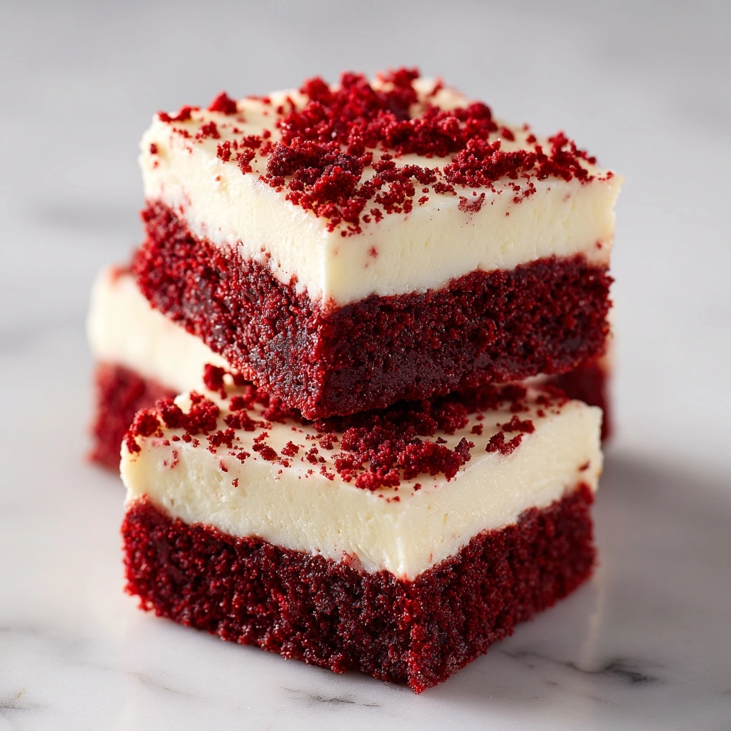 Decadent Red Velvet Brownies with Cream Cheese Frosting Recipe - Recipe Image