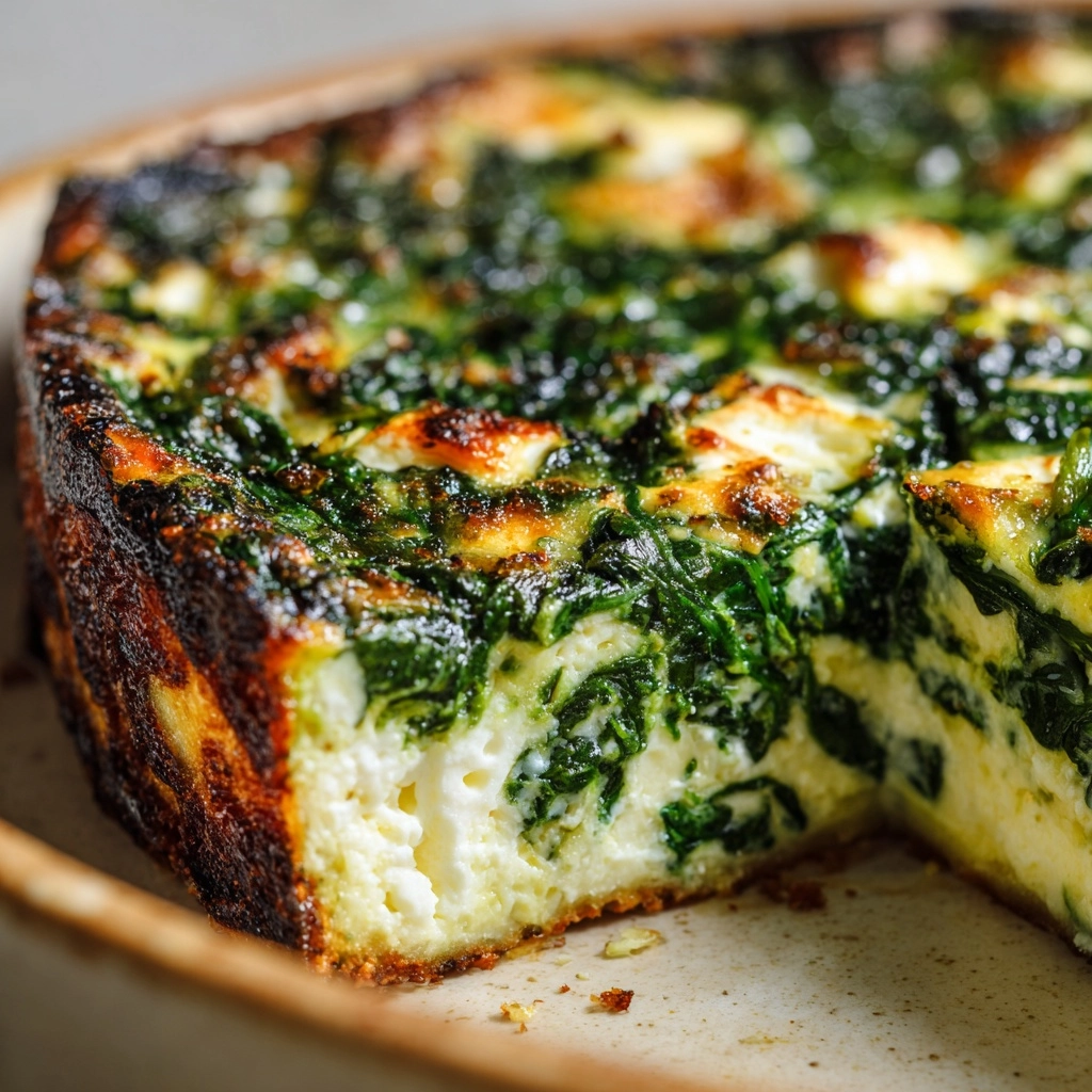 Spinach Casserole with Feta Cheese Recipe - Recipe Image