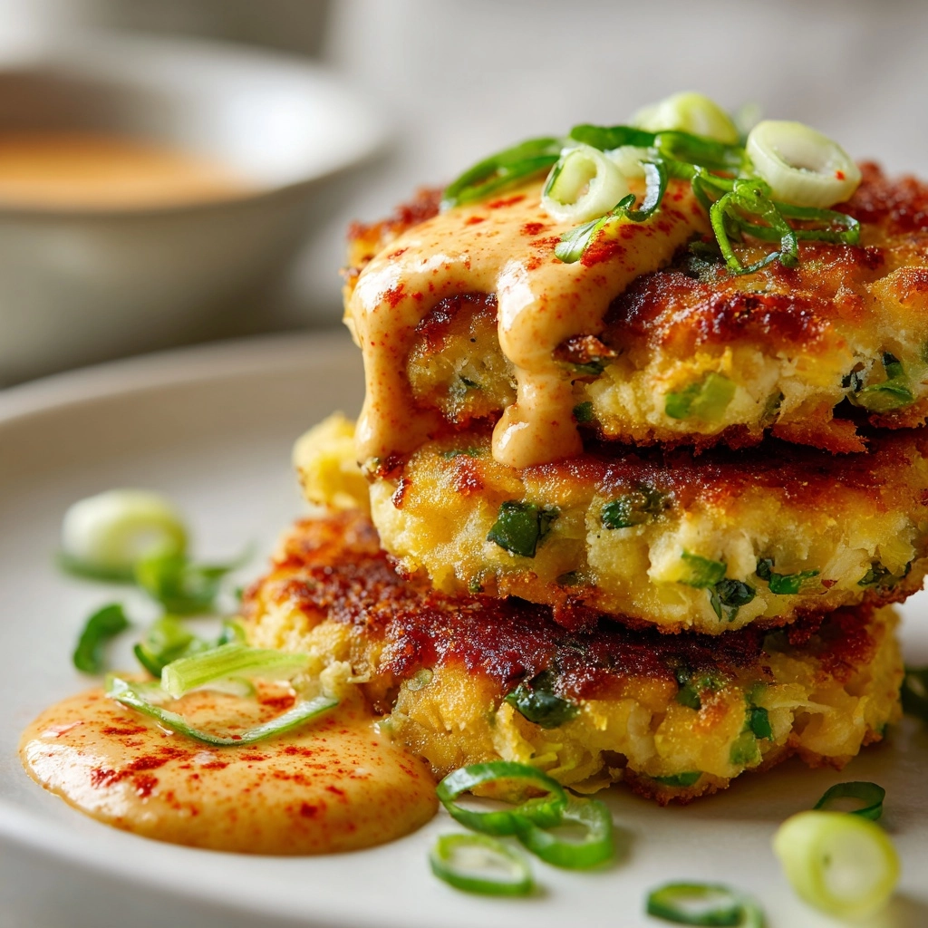 Asian-Style Tuna Cakes with Spicy Mayo Recipe - Recipe Image