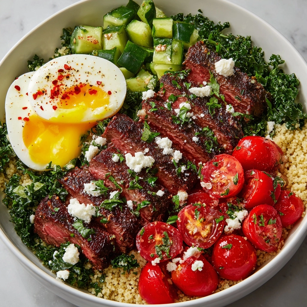 Mediterranean Steak Bowl Recipe - Recipe Image