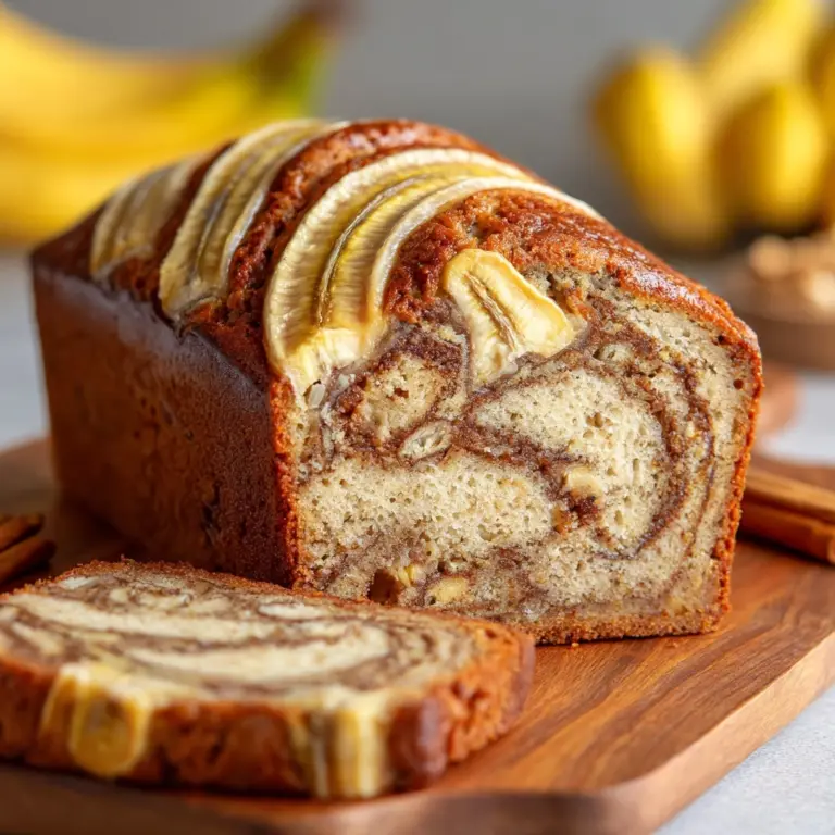 Classic Cinnamon Swirl Banana Bread Recipe