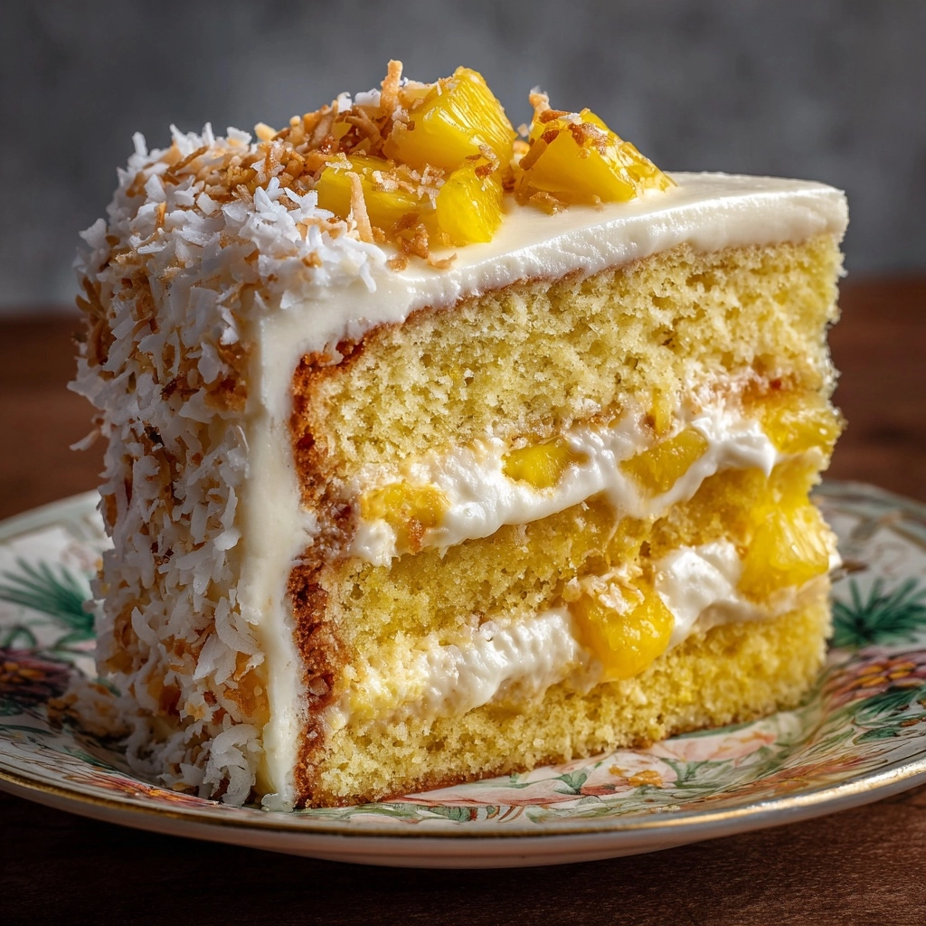 Pineapple and Coconut Dream Cake Recipe - Recipe Image