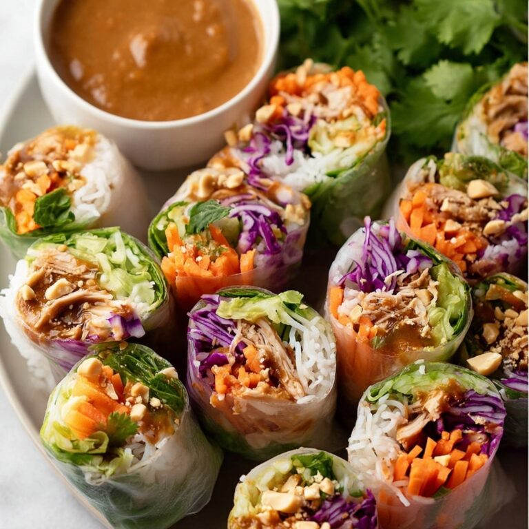 Lemongrass Chicken Rice Paper Rolls Recipe