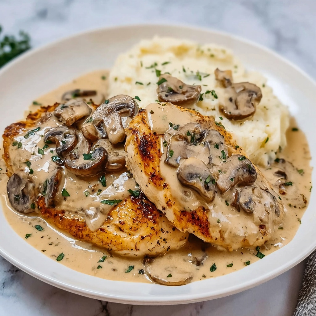 Creamy Mushroom Chicken Recipe - Recipe Image