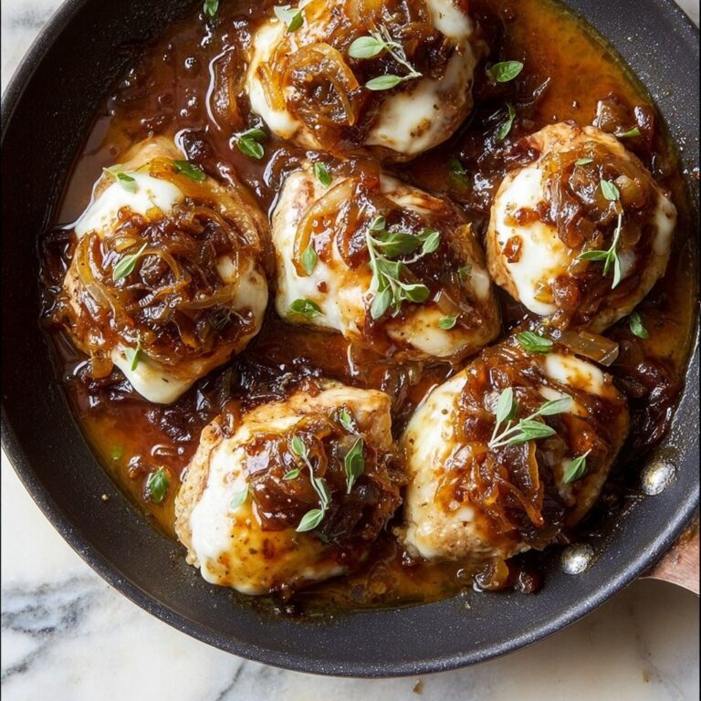 French Onion Chicken with Gruyère Recipe