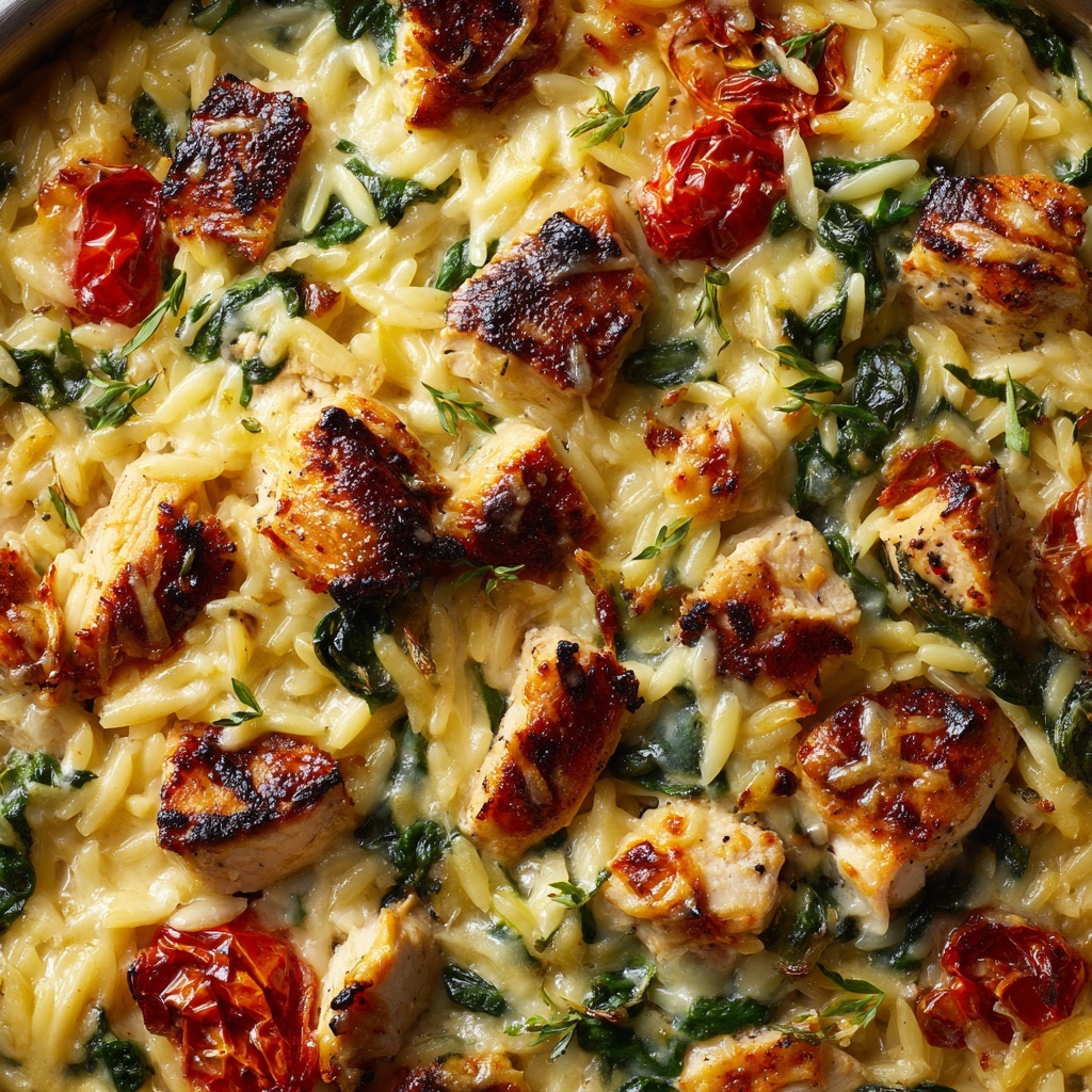 Monterey Chicken One Pan Orzo Recipe - Recipe Image