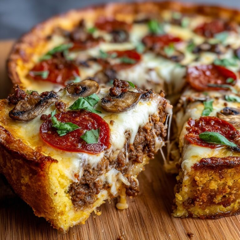 Stuffed Deep Dish Pizza Pie Recipe