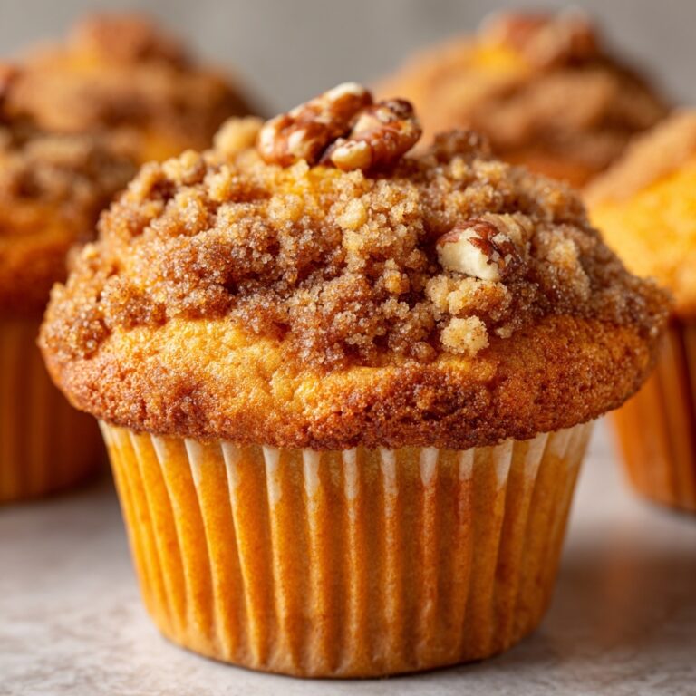 Sweet Potato Muffins with Cinnamon Pecan Streusel Recipe