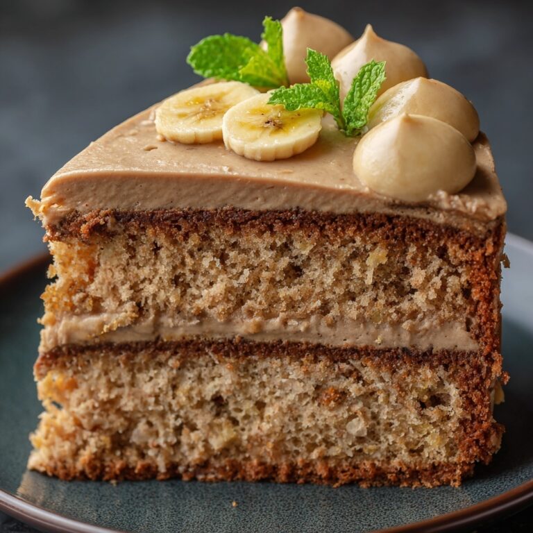 Peanut Butter Banana Cake Recipe