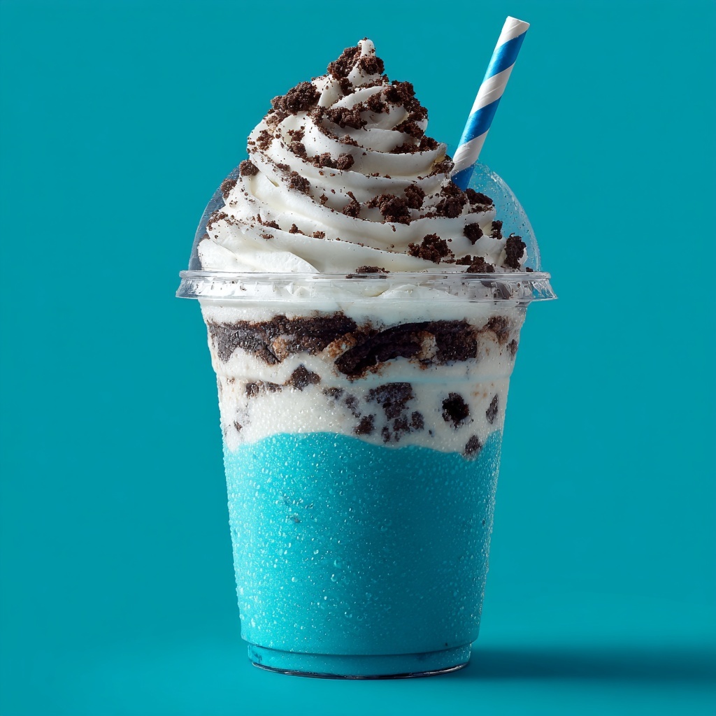 Blue Cookies & Cream Dip Frappuccinos Recipe - Recipe Image