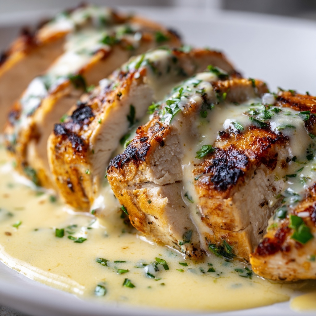 Chicken Wraps with Garlic Cream Sauce Recipe - Recipe Image