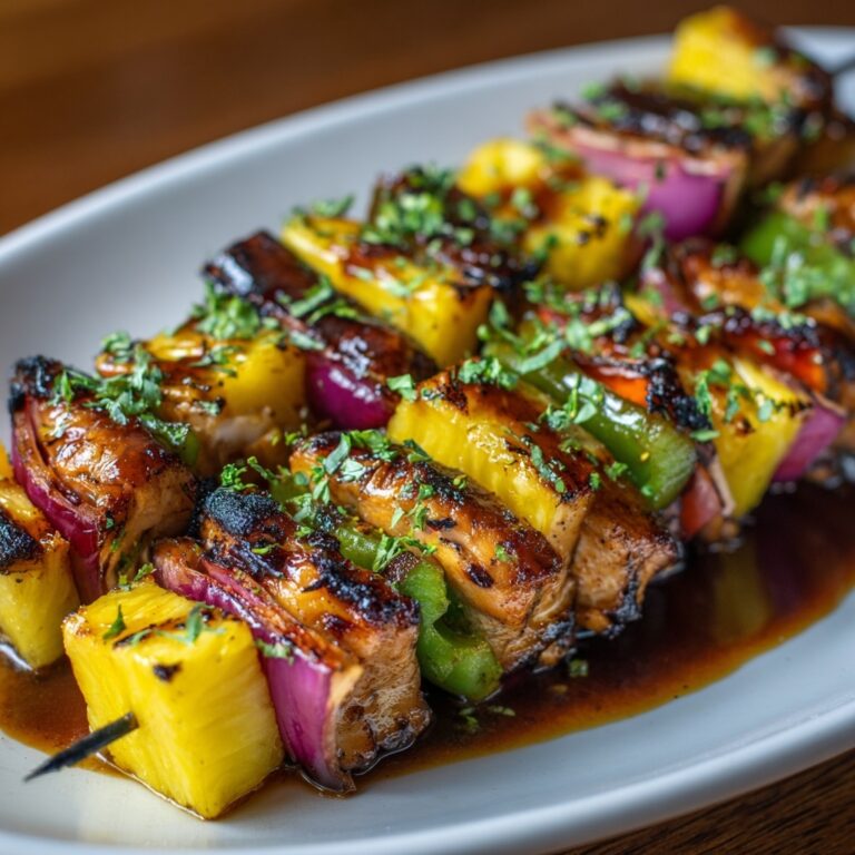 Hawaiian Chicken Kebabs Recipe