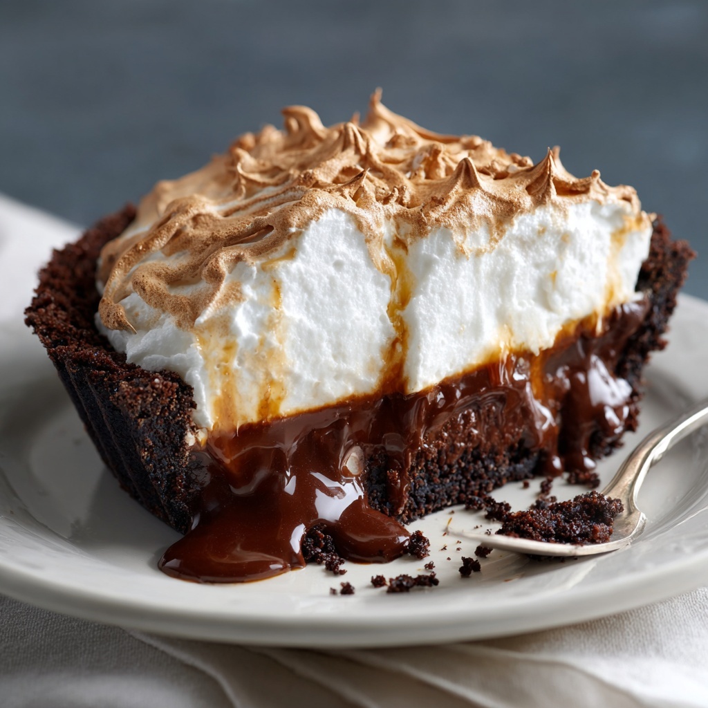 Gooey Brownie Pie Recipe - Recipe Image