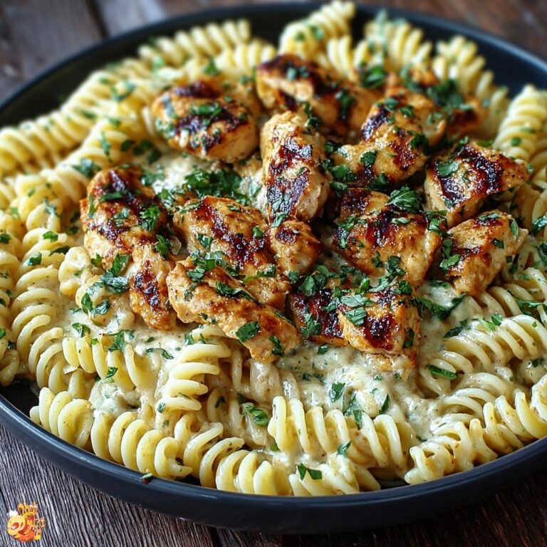Indulgent Cheesy Rotini Pasta with Garlic Butter Sauce Recipe
