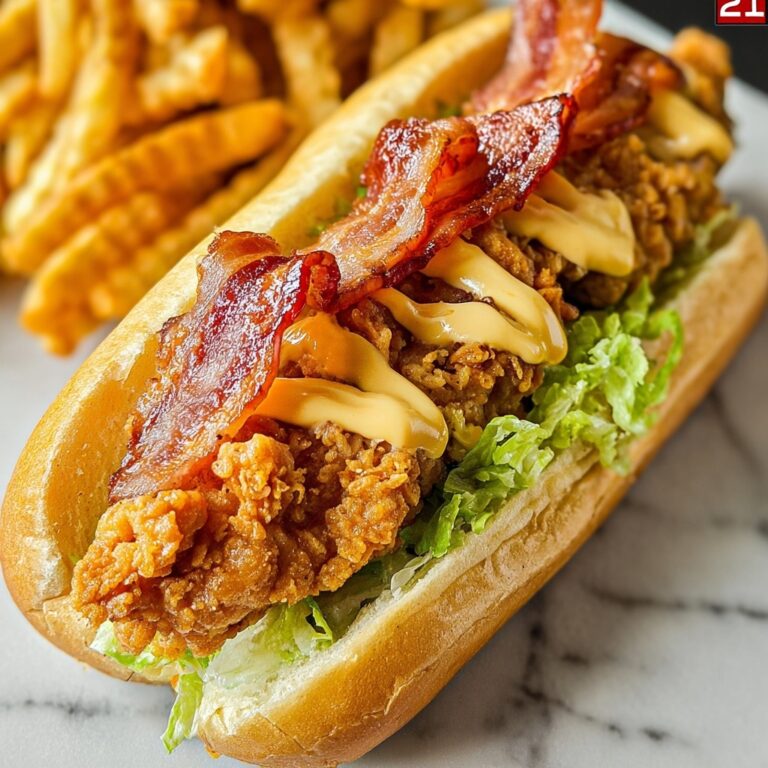 Bird Dog Sandwiches with Crispy Chicken Tenders, Bacon, and Honey Mustard Recipe