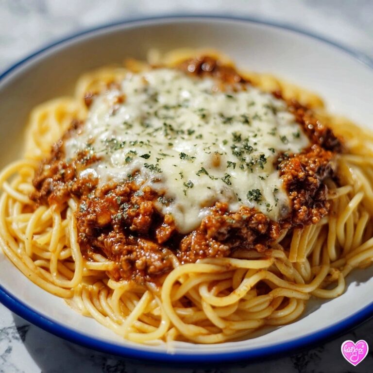 Creamy Velveeta Spaghetti with Italian Beef Marinara Recipe
