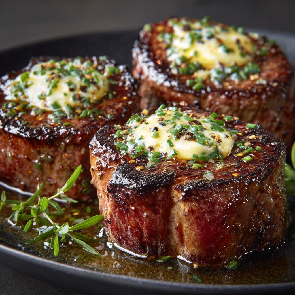 Perfect Pan-Seared Steak with Garlic Butter Recipe - Recipe Image