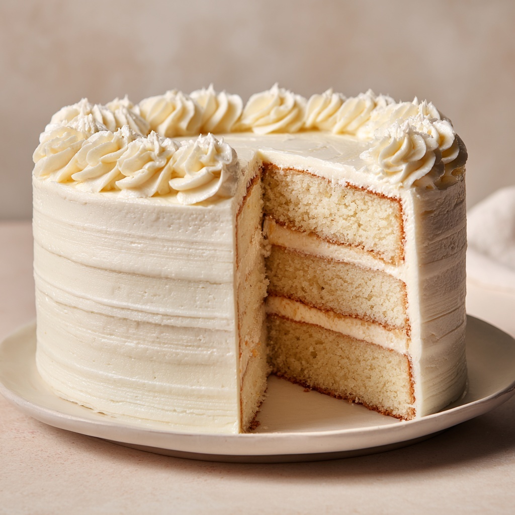 Moist White Velvet Cake Recipe - Recipe Image