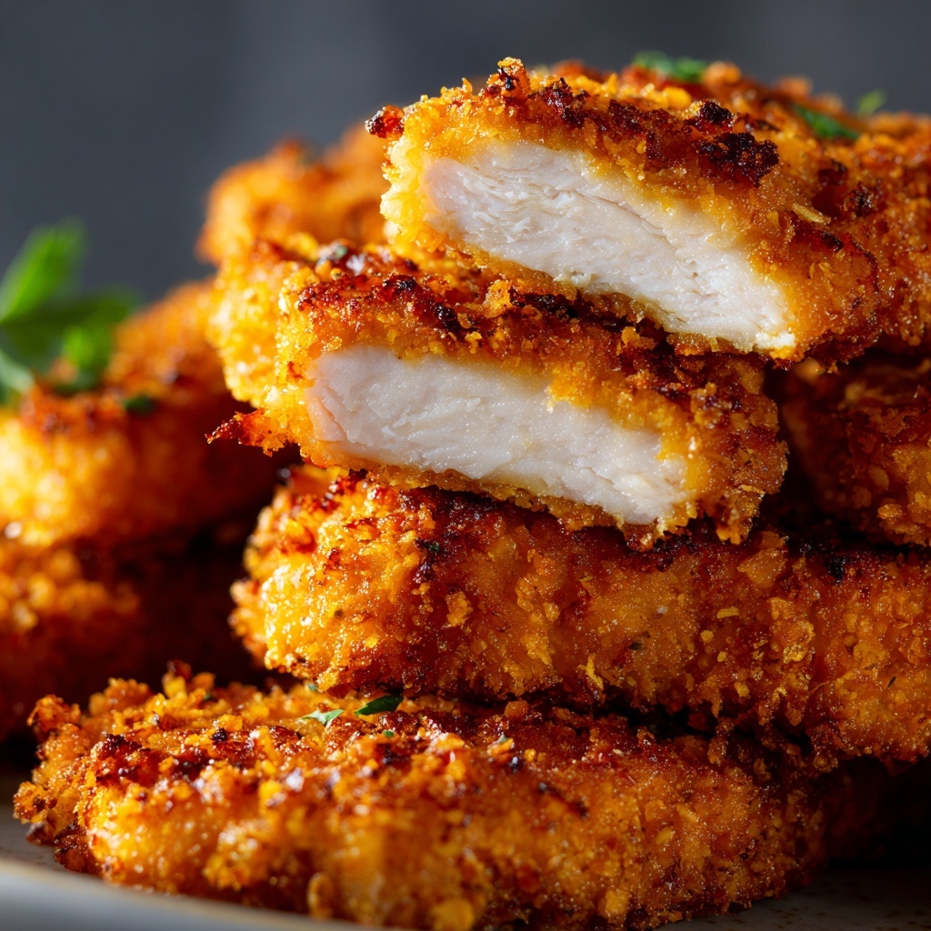 Crispy Parmesan Ranch Chicken Tenders Recipe - Recipe Image