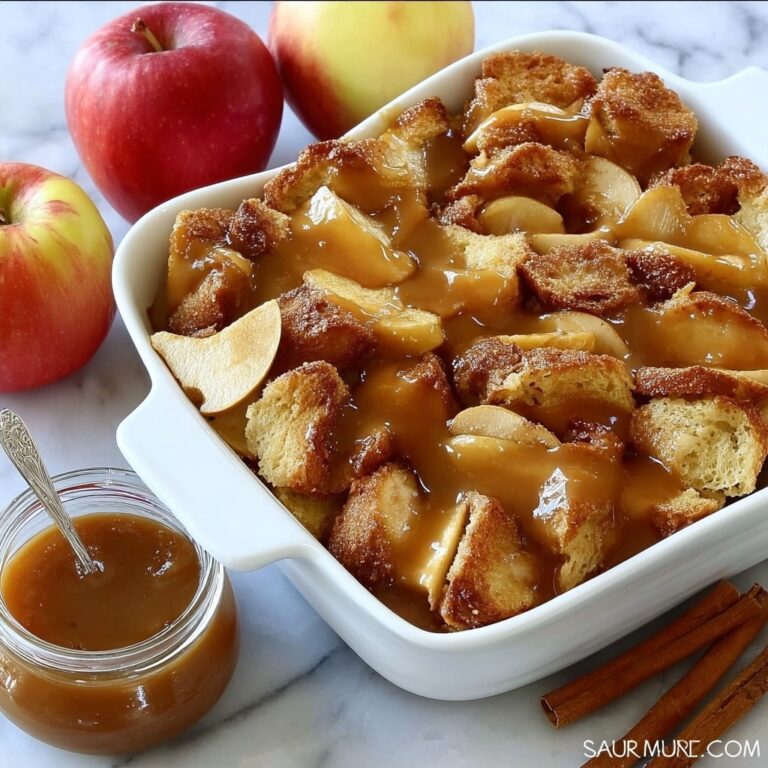 Caramel Apple Stuffed French Toast Casserole Recipe