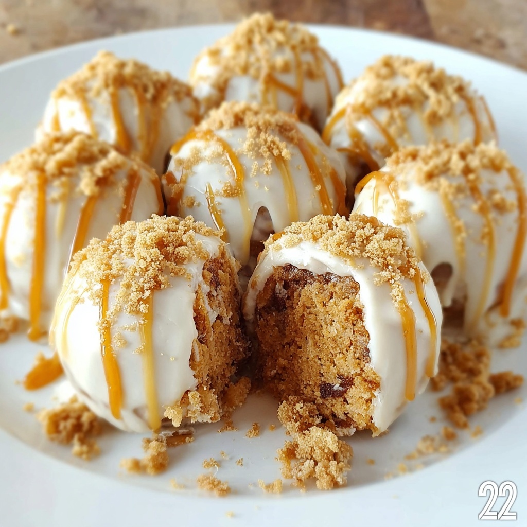 No Bake Pumpkin Cheesecake Balls Recipe - Recipe Image