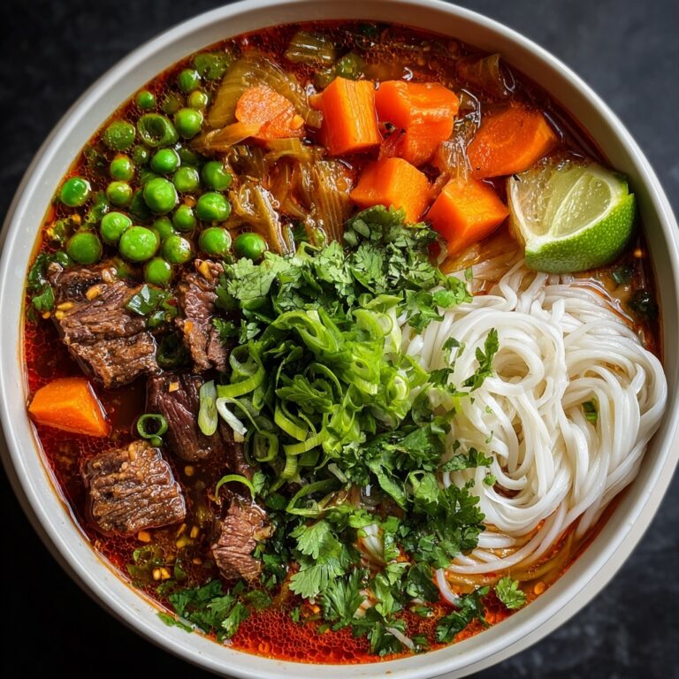 Spicy Vietnamese Beef Stew with Noodles Recipe