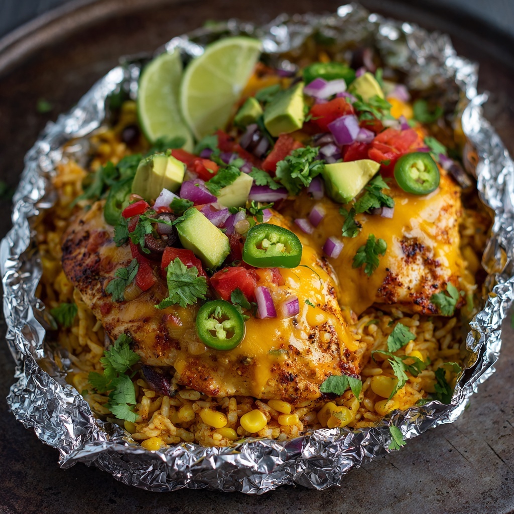 Santa Fe Chicken Foil Packets Recipe - Recipe Image
