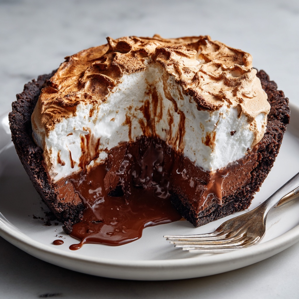 Gooey Brownie Pie Recipe - Recipe Image