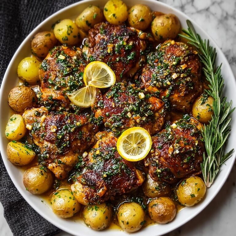 Garlic Butter Chicken and Potatoes Skillet Recipe
