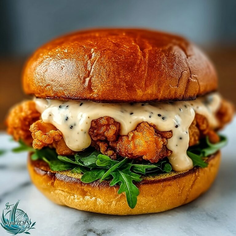 Juicy Spicy Chicken Sandwich with Creamy Sauce Recipe