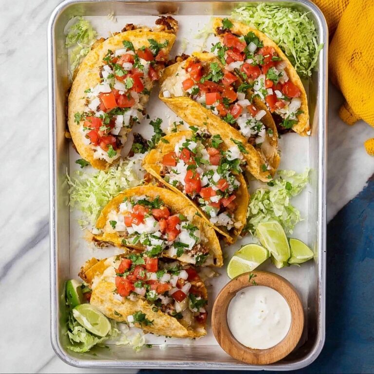 Crispy Baked Ground Turkey Tacos with Cilantro Lime Ranch Recipe