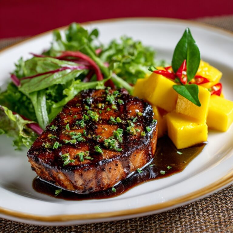 Grilled Tuna Steaks with Mango Chutney Recipe