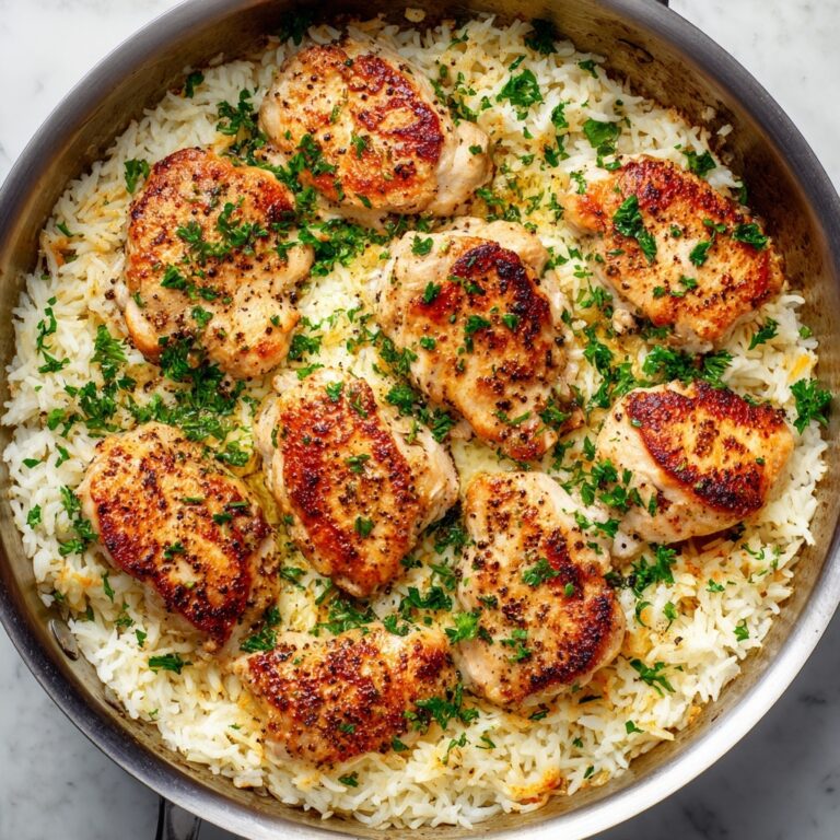 Chicken with Garlic Parmesan Rice Recipe