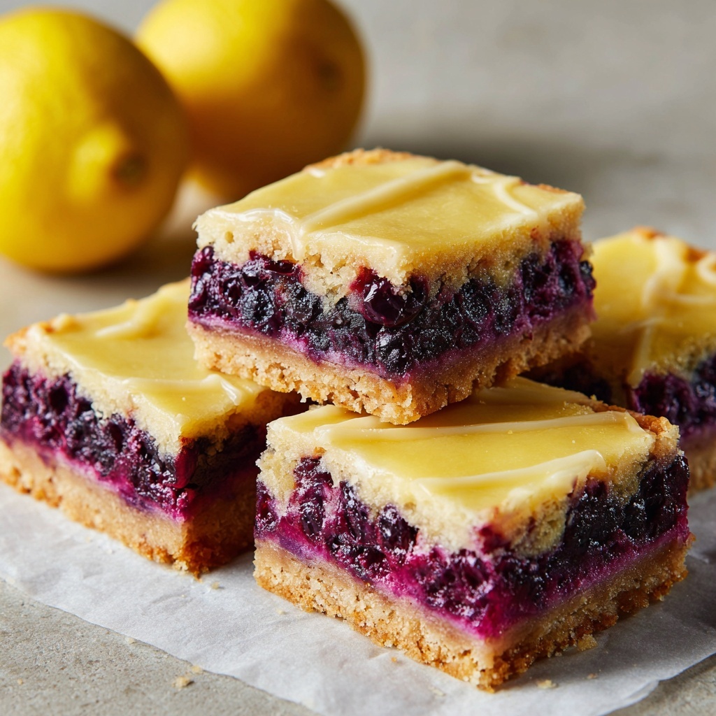 Lemon Blueberry Bars Recipe - Recipe Image