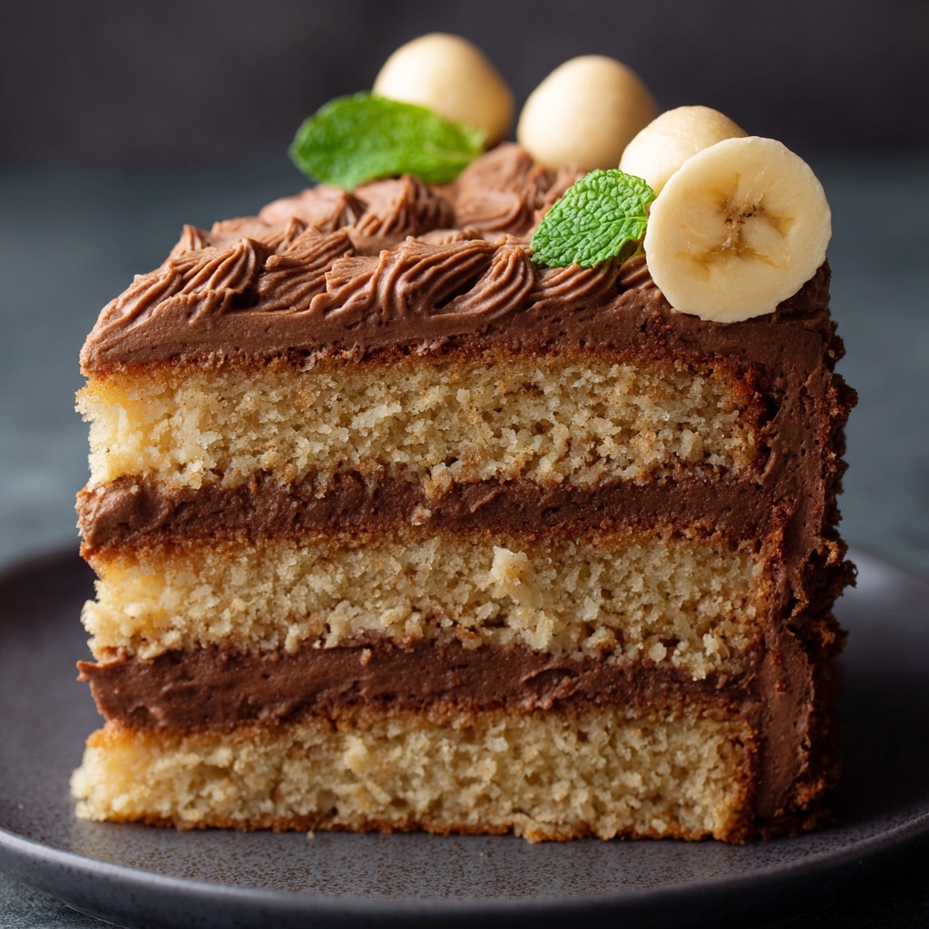 Peanut Butter Banana Cake Recipe - Recipe Image