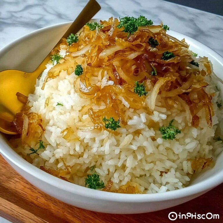 Savory Golden Onion Butter Jasmine Rice Recipe