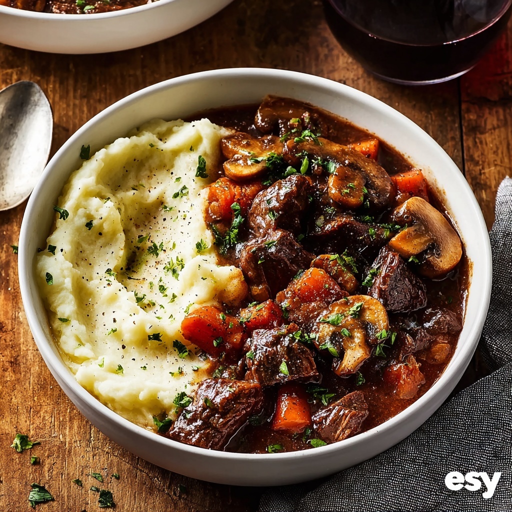 Classic Beef Bourguignon Recipe - Recipe Image