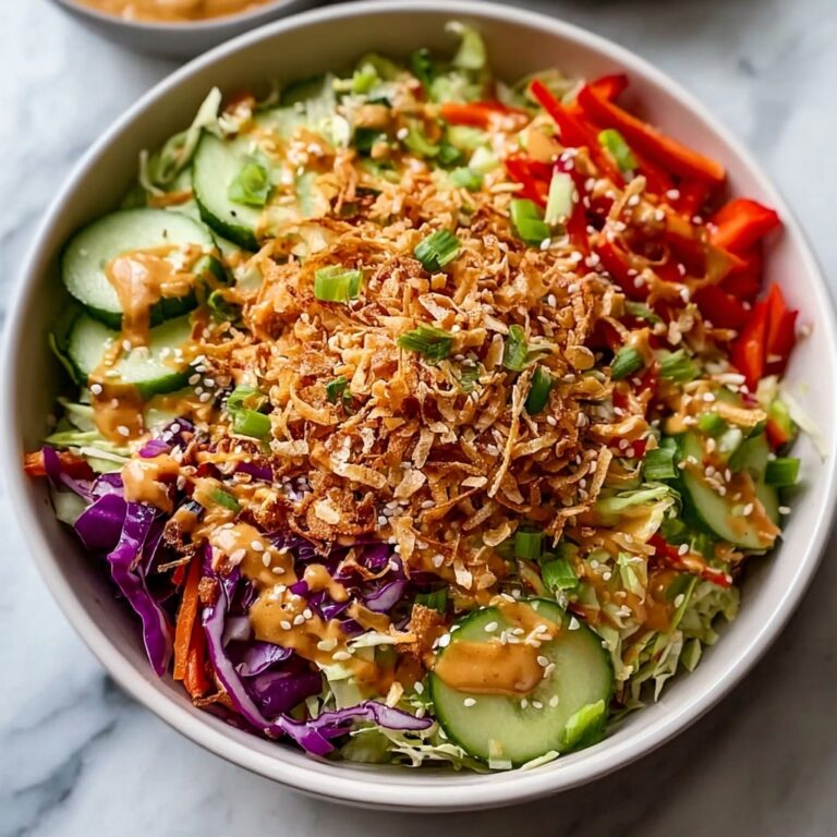 Quick Crispy Rice Salad with Peanut Sesame Dressing Recipe