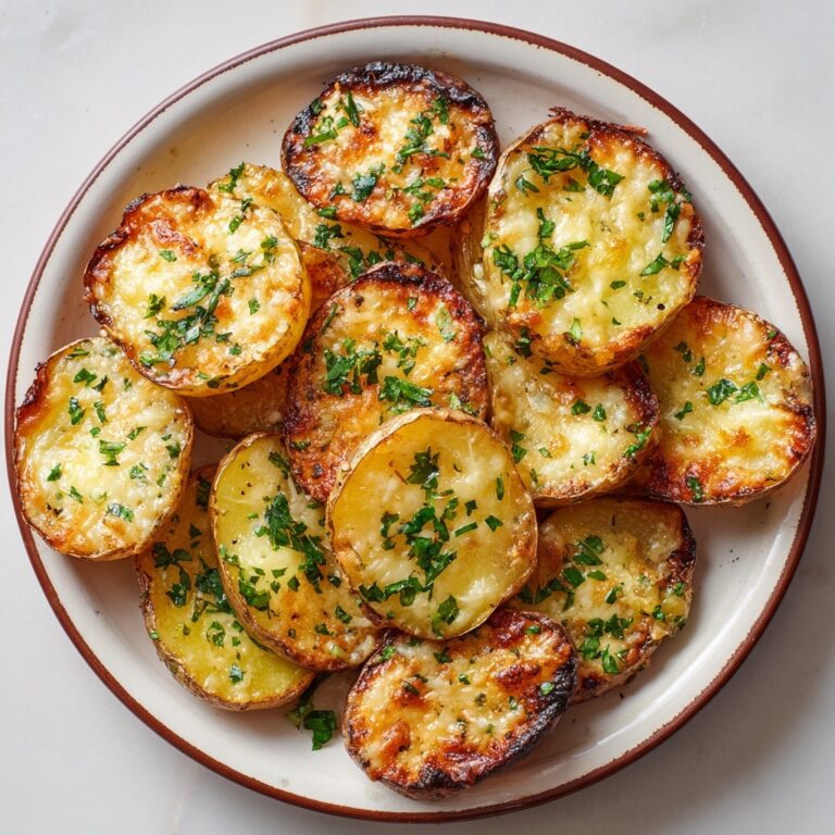 Parmesan Smashed Potatoes with Garlic Dip Recipe