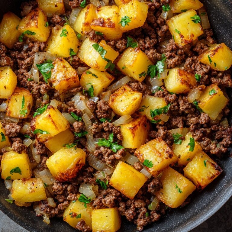 One-Pan Ground Meat and Potato Skillet Recipe